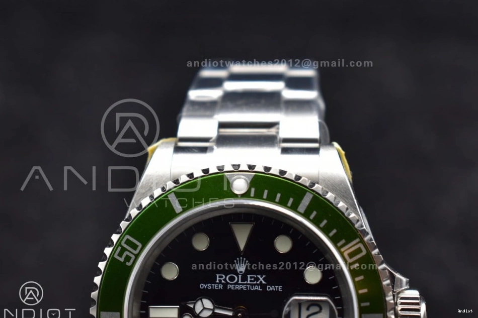 on SS Edition Bracelet 16610 Green Steel LV SH3135 904L Best V2 ARF1:1 Submariner 0115